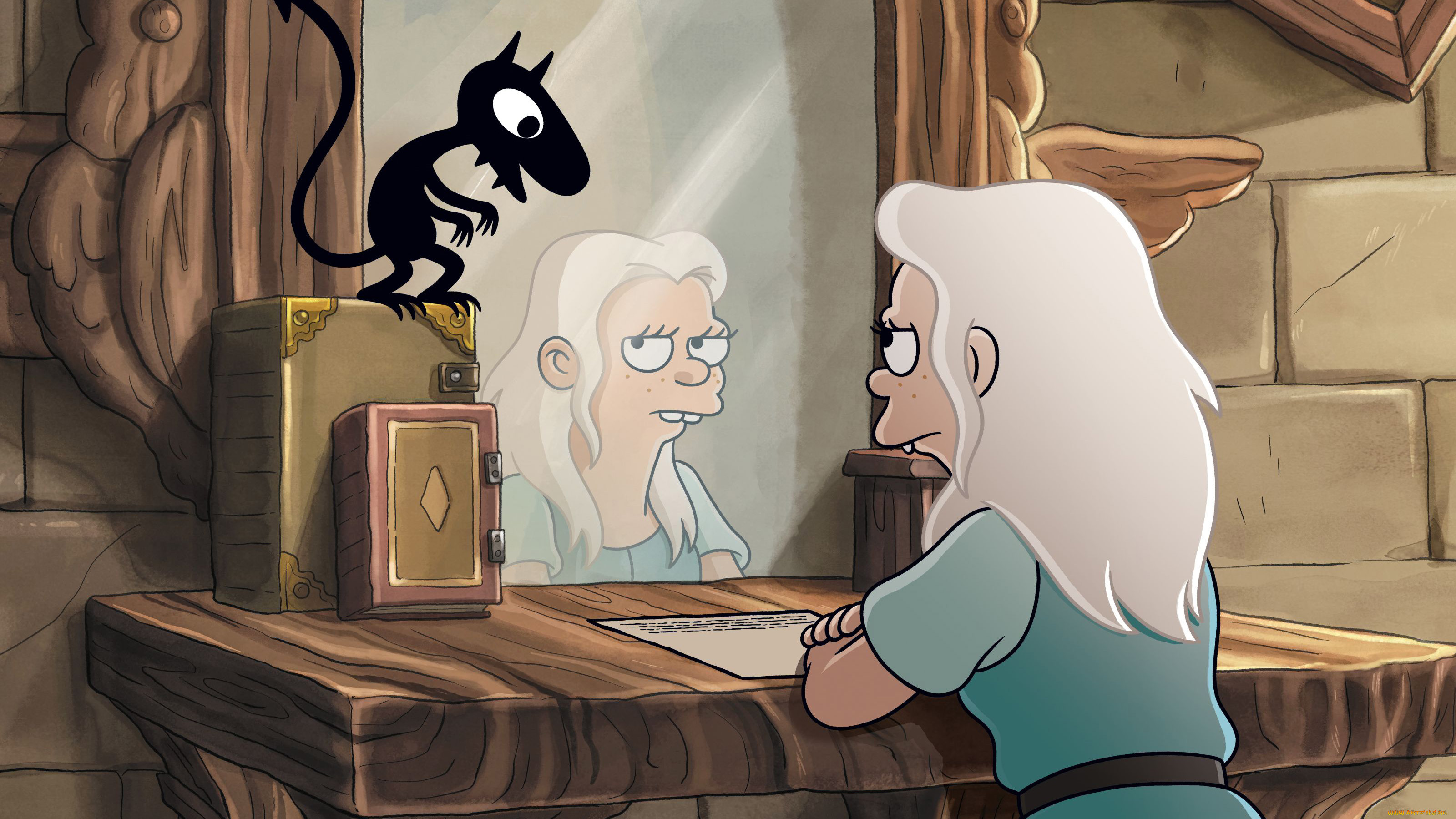 , disenchantment, luci, bean, 